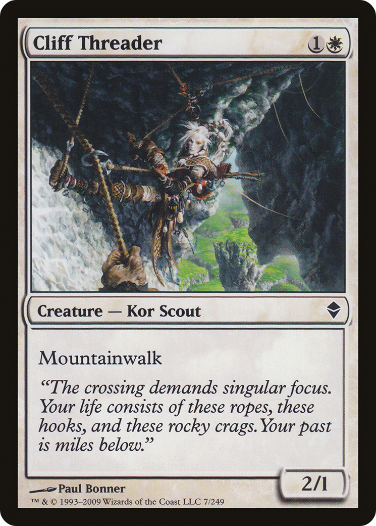 Cliff Threader [Zendikar] Foil