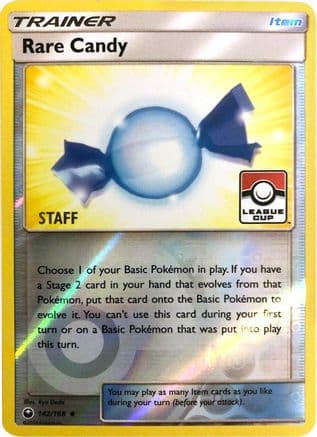Rare Candy (League Cup) [Staff] 142/168 - League & Championship Cards Reverse Holofoil