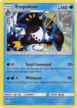 Empoleon (Cracked Ice Holo) 34/156 - Deck Exclusives Holofoil