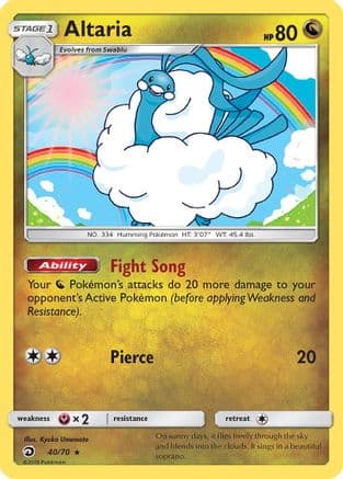 Altaria 040/70 - Dragon Majesty Reverse Holofoil