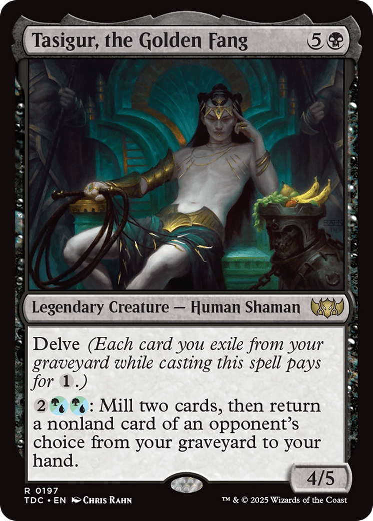 Tasigur, the Golden Fang (197) [Commander: Tarkir: Dragonstorm]