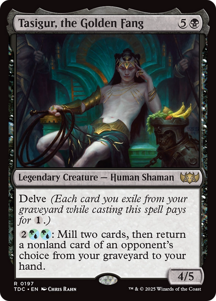 Tasigur, the Golden Fang (197) [Commander: Tarkir: Dragonstorm]