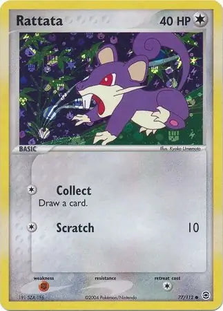 Rattata 77/112 (FireRed & LeafGreen)  - Reverse Holofoil