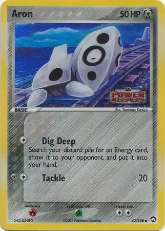 Aron 42/108 (Power Keepers)  - Reverse Holofoil