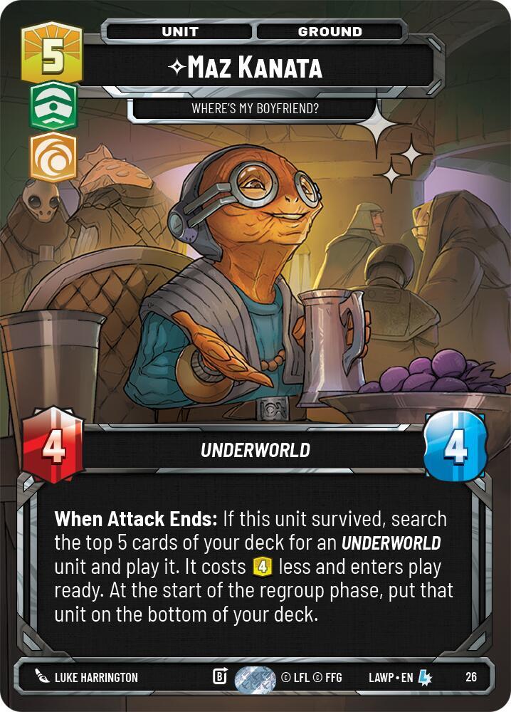 Maz Kanata Wheres My Boyfriend Foil 26 (A Lawless Time - Weekly Play Promos)  - Foil