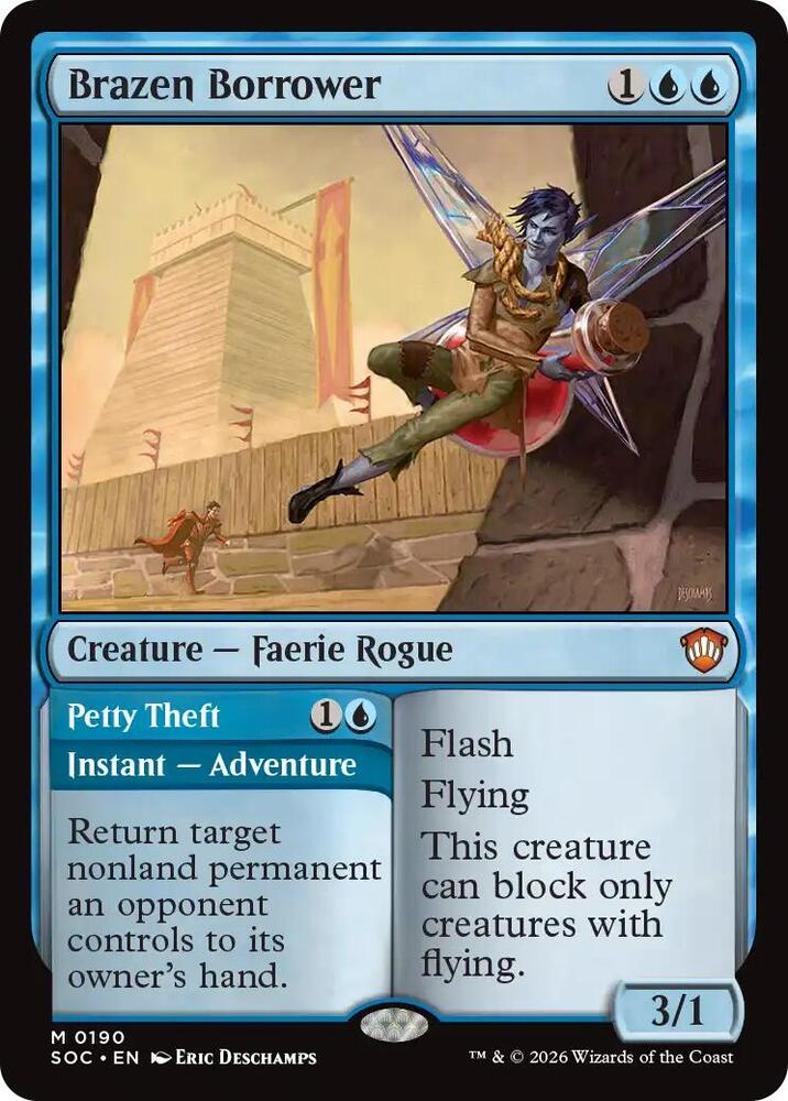 Brazen Borrower // Petty Theft 190 (Commander: Secrets of Strixhaven) 