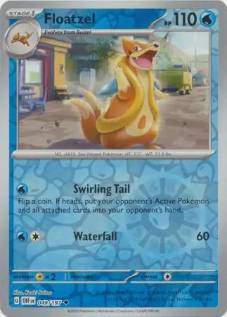 Floatzel 049/197 (SV03: Obsidian Flames)  - Reverse Holofoil