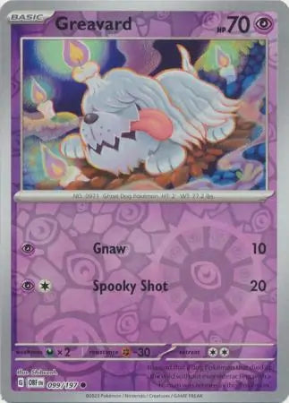 Greavard 099/197 (SV03: Obsidian Flames)  - Reverse Holofoil