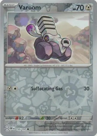 Varoom 155/197 (SV03: Obsidian Flames)  - Reverse Holofoil