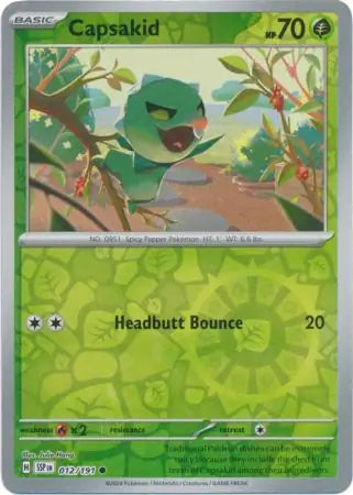 Capsakid 012/191 (SV08: Surging Sparks)  - Reverse Holofoil