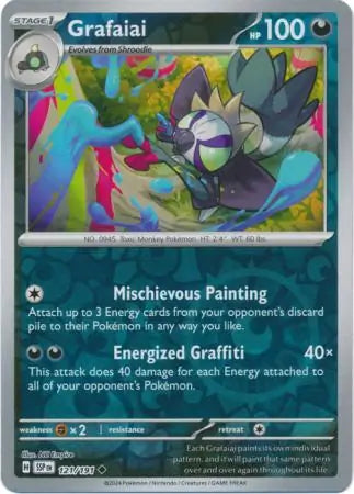 Grafaiai 121/191 (SV08: Surging Sparks)  - Reverse Holofoil