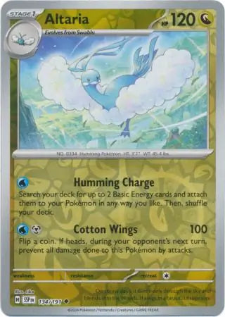 Altaria 134/191 (SV08: Surging Sparks)  - Reverse Holofoil