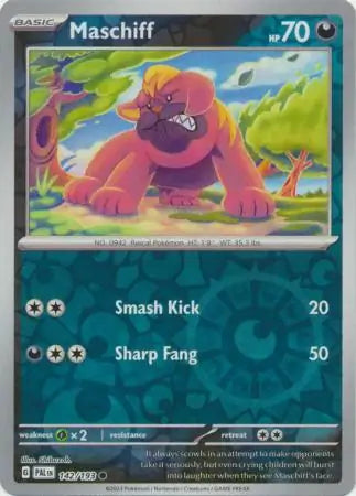 Maschiff 142/193 (SV02: Paldea Evolved)  - Reverse Holofoil