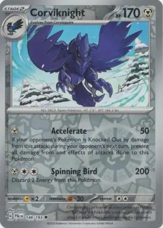 Corviknight 148/193 (SV02: Paldea Evolved)  - Reverse Holofoil
