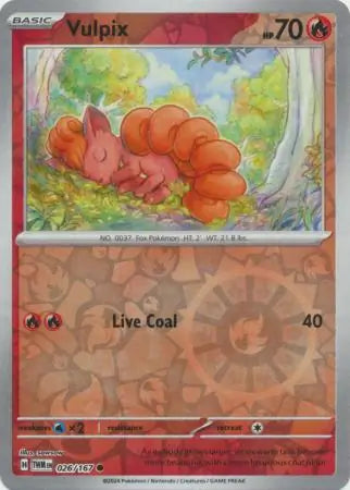 Vulpix 026/167 (SV06: Twilight Masquerade)  - Reverse Holofoil