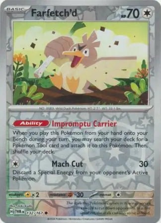 Farfetch'd 132/167 (SV06: Twilight Masquerade)  - Reverse Holofoil