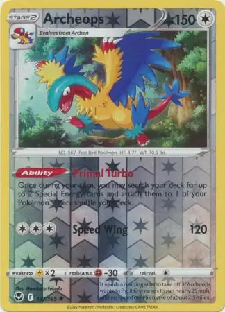 Archeops 147/195 (SWSH12: Silver Tempest)  - Reverse Holofoil