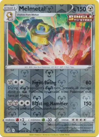 Melmetal 189/264 (SWSH08: Fusion Strike)  - Reverse Holofoil