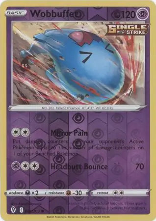 Wobbuffet 066/203 (SWSH07: Evolving Skies)  - Reverse Holofoil