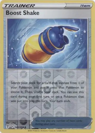 Boost Shake 142/203 (SWSH07: Evolving Skies)  - Reverse Holofoil