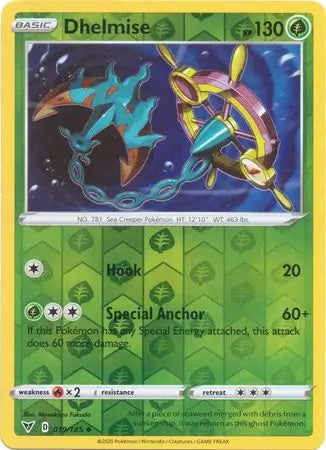 Dhelmise 019/185 (SWSH04: Vivid Voltage)  - Reverse Holofoil