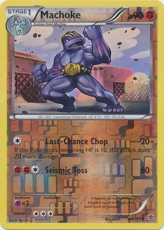 Machoke 48/101 (Plasma Blast)  - Reverse Holofoil
