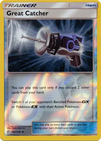 Great Catcher 192/236 (SM - Cosmic Eclipse)  - Reverse Holofoil
