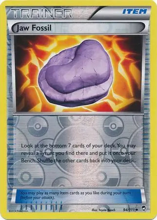 Jaw Fossil 94/111 (XY - Furious Fists)  - Reverse Holofoil