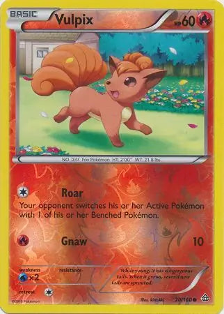 Vulpix 20/160 (XY - Primal Clash)  - Reverse Holofoil