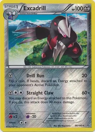 Excadrill 96/160 (XY - Primal Clash)  - Reverse Holofoil