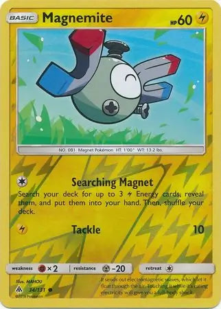 Magnemite 34/131 (SM - Forbidden Light)  - Reverse Holofoil