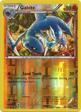 Gabite 69/122 (XY - BREAKpoint)  - Reverse Holofoil