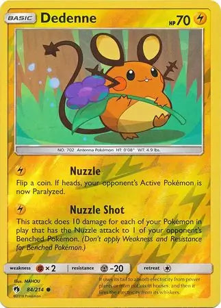 Dedenne 84/214 (SM - Lost Thunder)  - Reverse Holofoil
