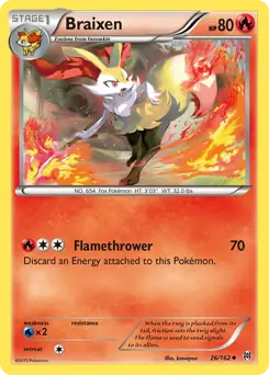 Braixen 26/162 (XY - BREAKthrough) 