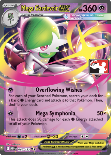 Mega Gardevoir ex Series 8 060/132 (Prize Pack Series Cards)  - Holofoil