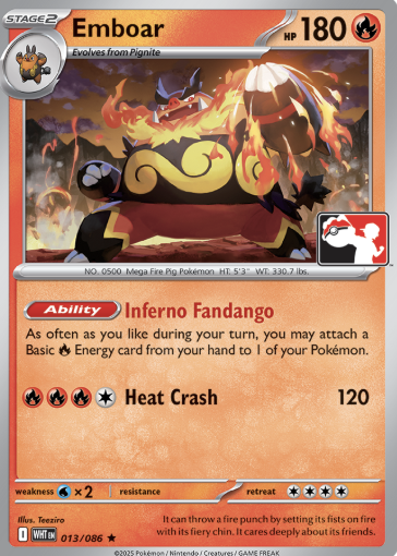Emboar 013 086 013/086 (Prize Pack Series Cards) 