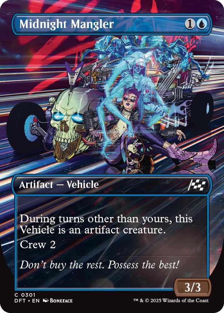 Midnight Mangler 301/291 (Aetherdrift)  - Borderless Foil