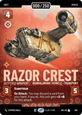 Razor Crest Outfitted Armament Serialized 899 (Ashes of the Empire)  - Foil
