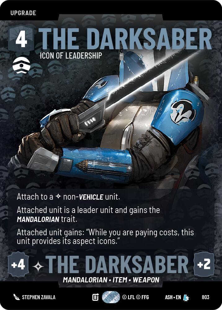The Darksaber Icon of Leadership Prestige 803 (Ashes of the Empire) 