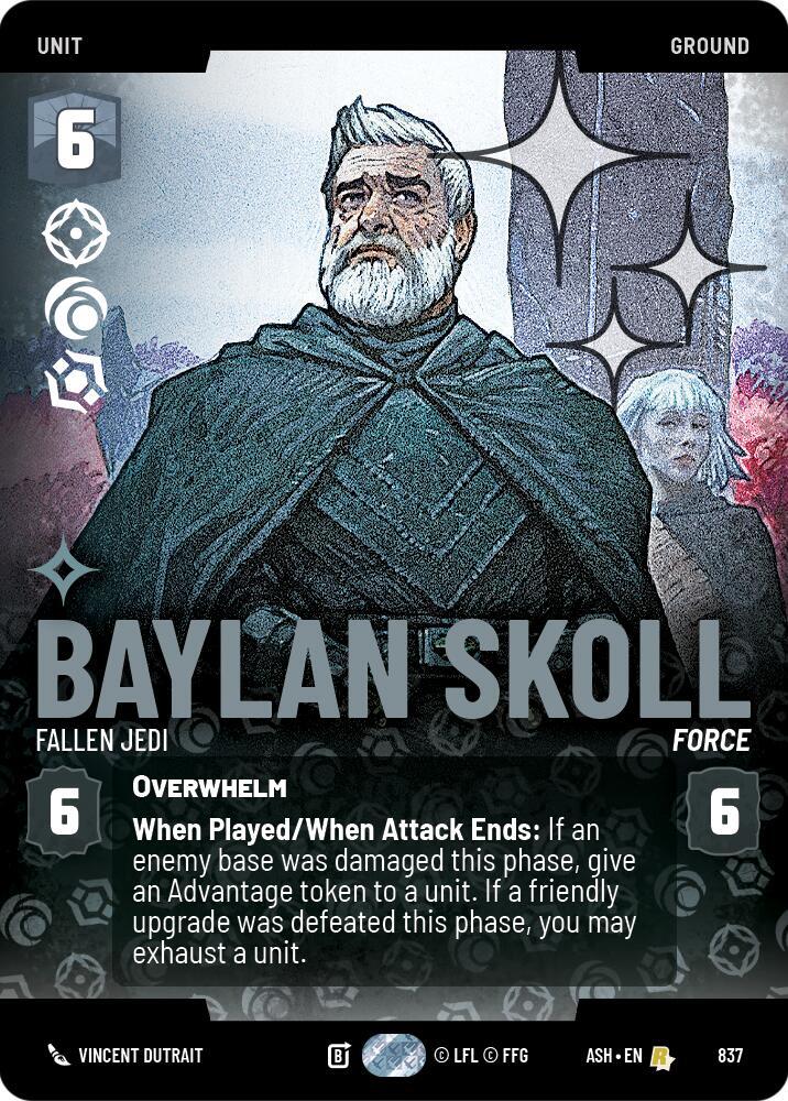 Baylan Skoll Fallen Jedi Prestige Foil 837 (Ashes of the Empire)  - Foil