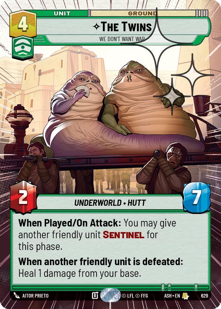 The Twins We Dont Want War Hyperspace Foil 629 (Ashes of the Empire)  - Foil