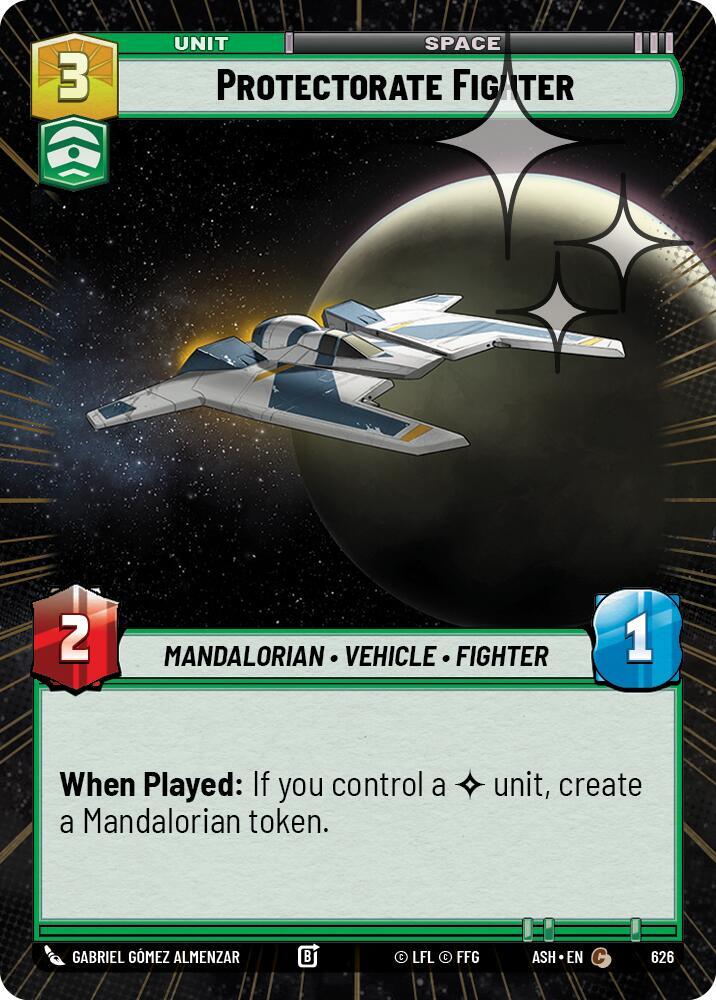 Protectorate Fighter Hyperspace Foil 626 (Ashes of the Empire)  - Foil