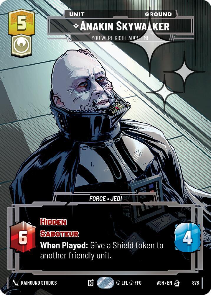 Anakin Skywalker You Were Right About Me Prestige Foil 878 (Ashes of the Empire)  - Foil