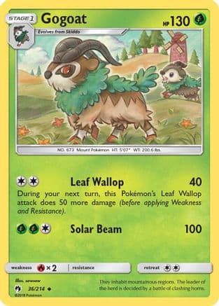 Gogoat 36/214 - SM  Lost Thunder Reverse Holofoil