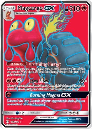 Magcargo GX (Full Art) 198/214 - SM  Lost Thunder Holofoil