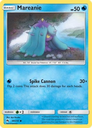 Mareanie 68/214 - SM  Lost Thunder Reverse Holofoil
