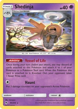 Shedinja 095/214 - SM  Lost Thunder Reverse Holofoil