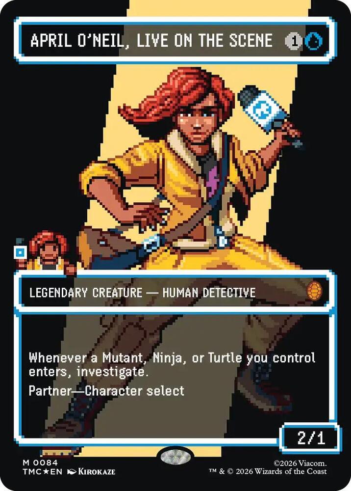 April O'Neil, Live on the Scene 9 (Commander: Teenage Mutant Ninja Turtles)  - Surge Foil