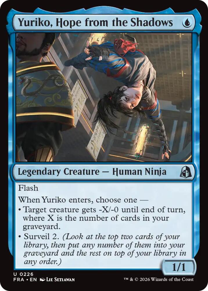 Yuriko, Hope from the Shadows 226 (Reality Fracture)  - Foil