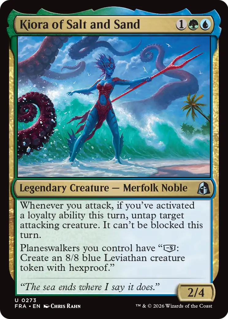Kiora of Salt and Sand 273 (Reality Fracture)  - Foil
